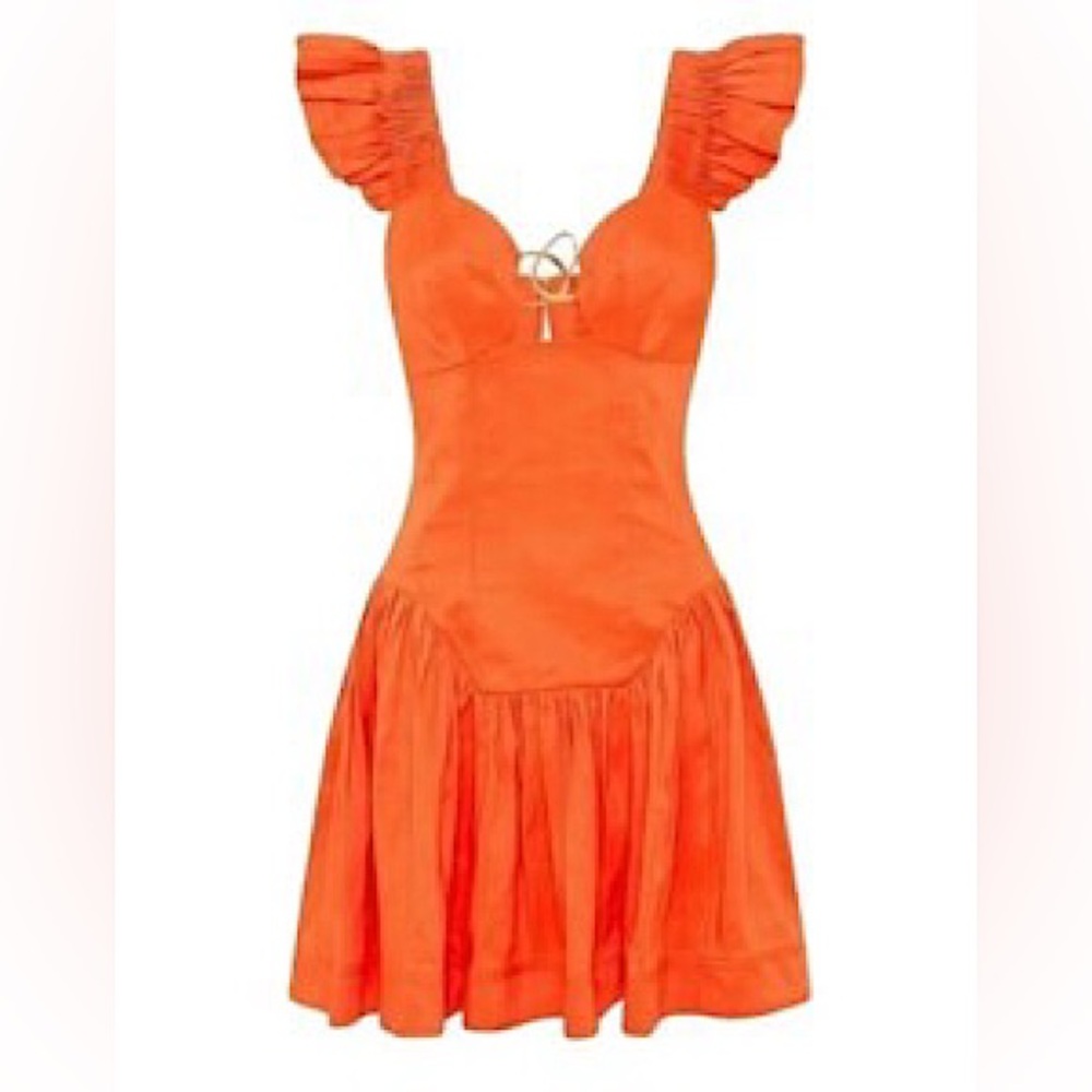 AJE- Orange Simone Frill Sleeve Mini Dress
Never worn-Size AU 4/ US 0
$180